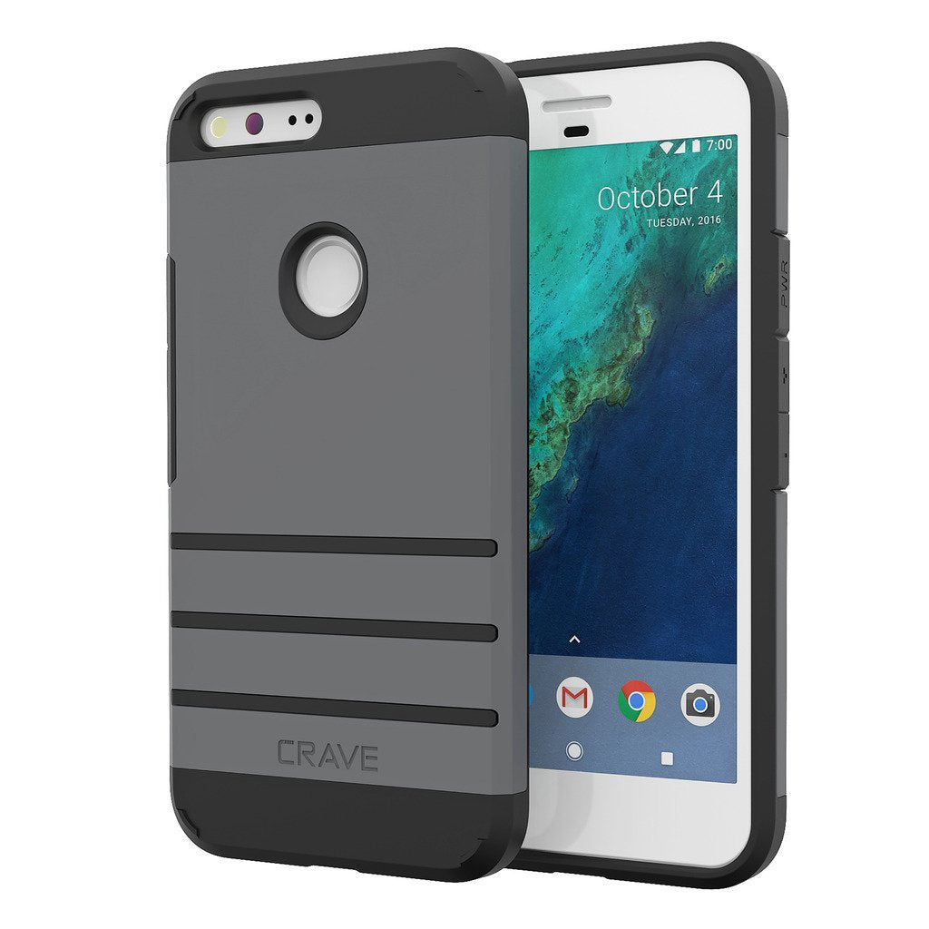 Google Pixel XL Case, Crave Strong Guard Protection Series Case for Google Pixel XL 2016 - Black
