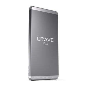 Slim Power Bank, Crave Plus Aluminum Portable Charger with 10000 mAh [Quick Charge QC 3.0 USB + Type C] External Battery Pack for iPhone, iPad, Samsung and More.