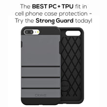 iPhone 8 Plus Case, iPhone 7 Plus Case, Crave Strong Guard Protection Series Case for Apple iPhone 8/7 Plus (5.5 Inch) - Black