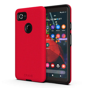 Google Pixel 2 XL Case, Crave Dual Guard Protection Series Case for Google Pixel 2 XL - Black