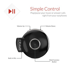 Crave Octane Sport Wireless Bluetooth Earphones, In-Ear Sweat and Water Resistant Stereo Lightweight Headphones Earbuds Premium Sports Headset with Built-In Mic