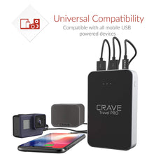 Crave Travel PRO Power Bank with 13400 mAh [Quick Charge QC 3.0 USB + Type C with PD] Portable Battery Charger