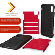 iPhone X Case, Crave Strong Guard Protection Series Case for Apple iPhone X (5.8 Inch) - Red