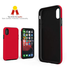 iPhone X Case, Crave Dual Guard Protection Series Case for Apple iPhone X (5.8 Inch) - Red