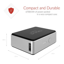 Portable Power Bank – Crave Travel 6700mAh [USB + Type C] External Battery Pack Charger for iPhone, iPad, Samsung and More