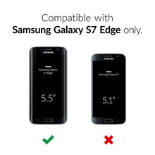 Galaxy S7 Edge Case, Crave Dual Guard Protection Series Case for Samsung Galaxy S7 Edge - Black