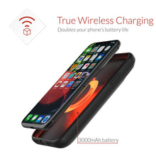 iPhone X Battery Case, Crave PWR Case 3000mAh, Qi Wireless Charging Battery Extended Portable Charger Case for iPhone X (5.8") – Black