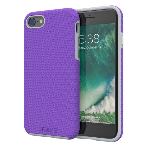 iPhone 8 Case, iPhone 7 Case, Crave Dual Guard Protection Series Case for Apple iPhone 8/7 (4.7 Inch) - Black