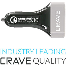 Crave CarHub 54W 4 Port USB Car Charger, Qualcomm Quick Charger 2.0 - Black