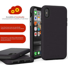 iPhone X Case, Crave Dual Guard Protection Series Case for Apple iPhone X (5.8 Inch) - Black