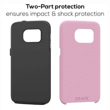 Galaxy S7 Case, Crave Dual Guard Protection Series Case for Samsung Galaxy S7 - Black