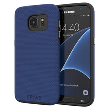 Galaxy S7 Case, Crave Dual Guard Protection Series Case for Samsung Galaxy S7 - Black