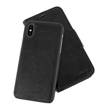 iPhone Leather Wallet Case, Crave Vegan Leather Guard Removable Case for Apple iPhone