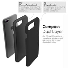 iPhone 8 Plus Case, iPhone 7 Plus Case, Crave Dual Guard Protection Series Case for Apple iPhone 8/7 Plus (5.5 Inch) - Black