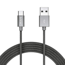 Type C Cable, USB to Type C Cable - Crave Premium Nylon Braided High Speed USB 2.0 Cable 3 FT - SLATE