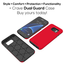 Galaxy S7 Edge Case, Crave Dual Guard Protection Series Case for Samsung Galaxy S7 Edge - Black