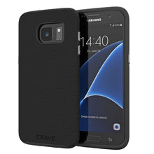 Galaxy S7 Edge Case, Crave Dual Guard Protection Series Case for Samsung Galaxy S7 Edge - Black