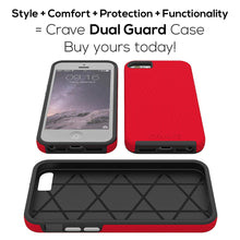 iPhone SE Case, Crave Dual Guard Protection Series Case for iPhone 5 / 5s / SE - Red