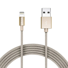 Apple MFI Certified Lightning to USB Cable - Crave Premium Nylon Braided Cable 4 FT - SLATE
