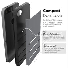 iPhone SE Case, iPhone 5s Case, Crave Strong Guard Protection Series Case for iPhone 5 5s SE - Black