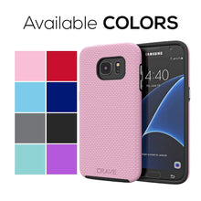 Galaxy S7 Case, Crave Dual Guard Protection Series Case for Samsung Galaxy S7 - Black