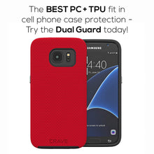 S7 Case, Crave Dual Guard Protection Series Case for Samsung Galaxy S7 - Red