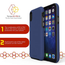 iPhone X Case, Crave Dual Guard Protection Series Case for Apple iPhone X (5.8 Inch) - Navy