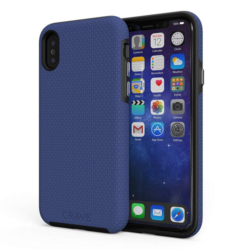 iPhone X Case, Crave Dual Guard Protection Series Case for Apple iPhone X (5.8 Inch) - Navy
