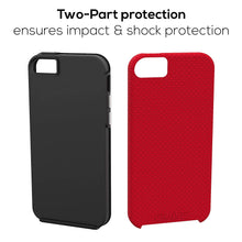iPhone SE Case, Crave Dual Guard Protection Series Case for iPhone 5 / 5s / SE - Red
