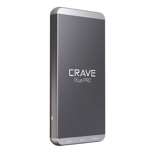 PD Power Bank, Crave Plus PRO Aluminum Portable Charger with 20000mAh [Quick Charge QC3.0 Dual Ports + Power Delivery PD Type C 45W] External Battery Pack for MacBook, iPhone, Samsung and More