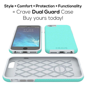iPhone 6 Case, iPhone 6S Case, Crave Dual Guard Protection Series Case for iPhone 6 6s (4.7 Inch) - Mint/Gray