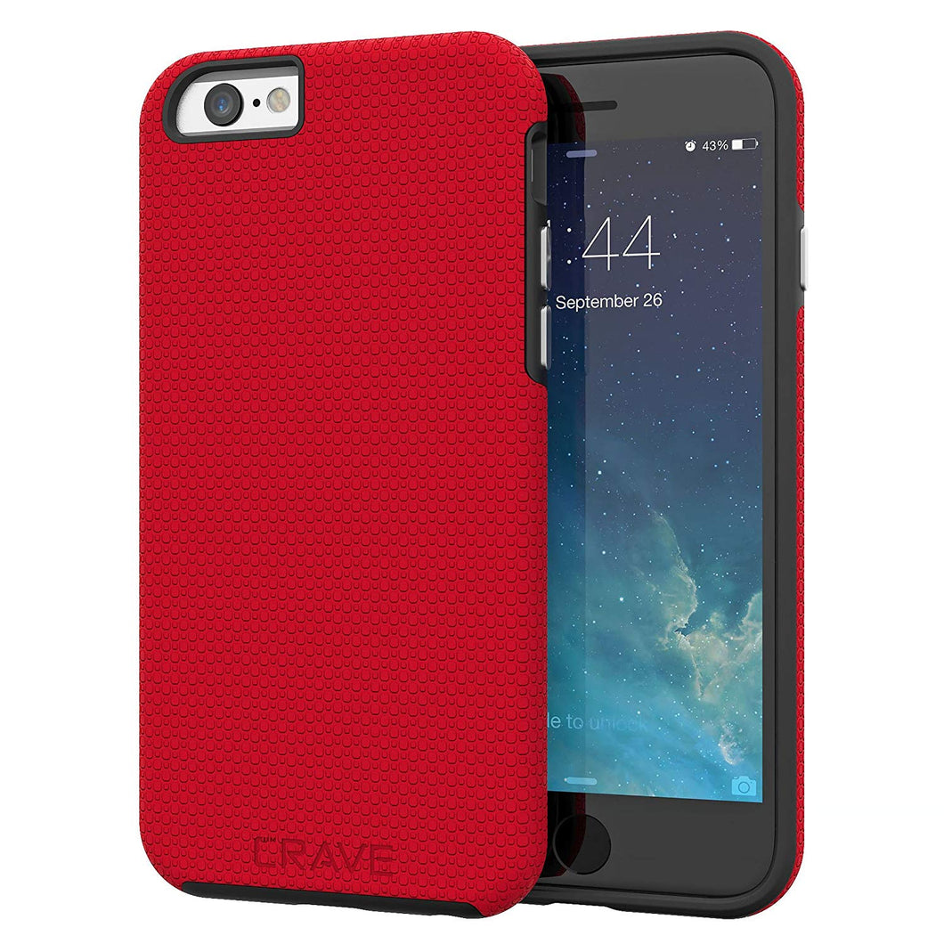 iPhone 6 Case, iPhone 6S Case, Crave Dual Guard Protection Series Case for iPhone 6 6s (4.7 Inch) - Red
