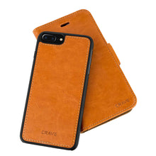 iPhone Leather Wallet Case, Crave Vegan Leather Guard Removable Case for Apple iPhone