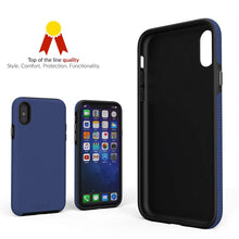 iPhone X Case, Crave Dual Guard Protection Series Case for Apple iPhone X (5.8 Inch) - Navy