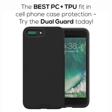 iPhone 8 Plus Case, iPhone 7 Plus Case, Crave Dual Guard Protection Series Case for Apple iPhone 8/7 Plus (5.5 Inch) - Black