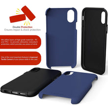 iPhone X Case, Crave Dual Guard Protection Series Case for Apple iPhone X (5.8 Inch) - Navy