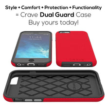 iPhone 6 Case, iPhone 6S Case, Crave Dual Guard Protection Series Case for iPhone 6 6s (4.7 Inch) - Red