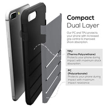 iPhone 8 Plus Case, iPhone 7 Plus Case, Crave Strong Guard Protection Series Case for Apple iPhone 8/7 Plus (5.5 Inch) - Black