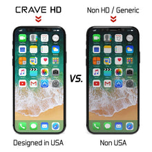 Crave Glass Screen Protector for Apple iPhone Xs/X [2-Pack] HD Tempered Glass