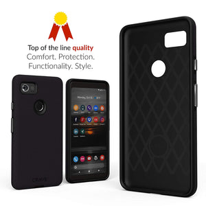 Google Pixel 2 XL Case, Crave Dual Guard Protection Series Case for Google Pixel 2 XL - Black