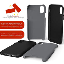 iPhone X Case, Crave Dual Guard Protection Series Case for Apple iPhone X (5.8 Inch) - Black