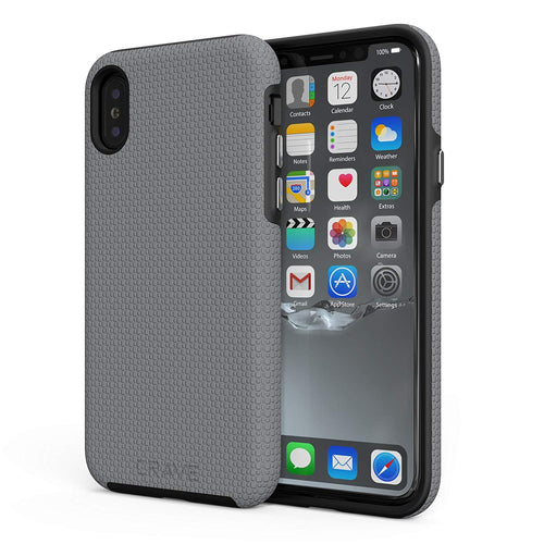 iPhone X Case, Crave Dual Guard Protection Series Case for Apple iPhone X (5.8 Inch) - Black