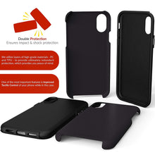 iPhone X Case, Crave Dual Guard Protection Series Case for Apple iPhone X (5.8 Inch) - Black