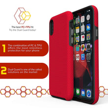 iPhone X Case, Crave Dual Guard Protection Series Case for Apple iPhone X (5.8 Inch) - Red