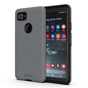 Google Pixel 2 XL Case, Crave Dual Guard Protection Series Case for Google Pixel 2 XL - Black