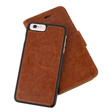 iPhone Leather Wallet Case, Crave Vegan Leather Guard Removable Case for Apple iPhone