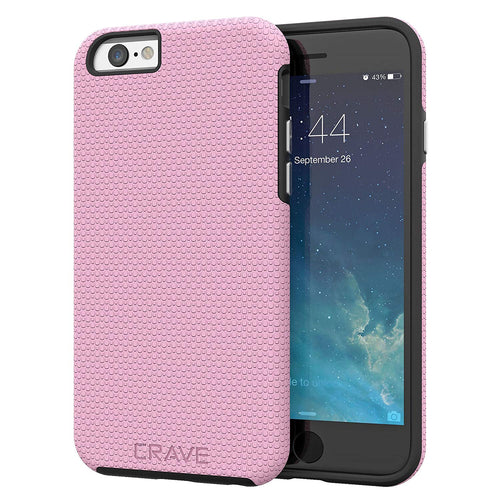 iPhone 6 Case, iPhone 6S Case, Crave Dual Guard Protection Series Case for iPhone 6 6s (4.7 Inch) - Pink