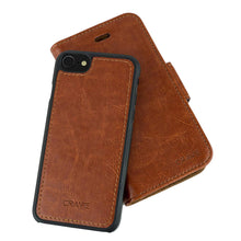 iPhone Leather Wallet Case, Crave Vegan Leather Guard Removable Case for Apple iPhone