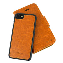 iPhone Leather Wallet Case, Crave Vegan Leather Guard Removable Case for Apple iPhone