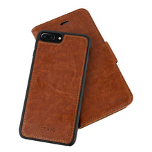 iPhone Leather Wallet Case, Crave Vegan Leather Guard Removable Case for Apple iPhone